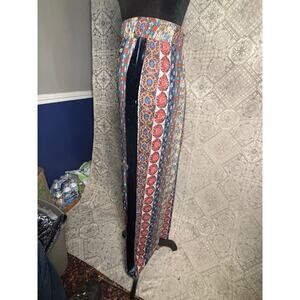 NWOT Johnny Was Workshop Bohemian Pant with Velvet Stripe Size XL